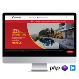 SCRIPT SITE PRONTO INSTITUCIONAL EM PHP TEMA VIDRAÇARIA COD-8028